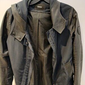 Rudsak Leather Trench Zip Jacket